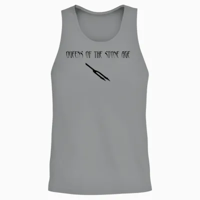 Official Songs Queens of the Stone Age for the Deaf T-Shirt, White, S Unisex Tank Top - Sport Grey