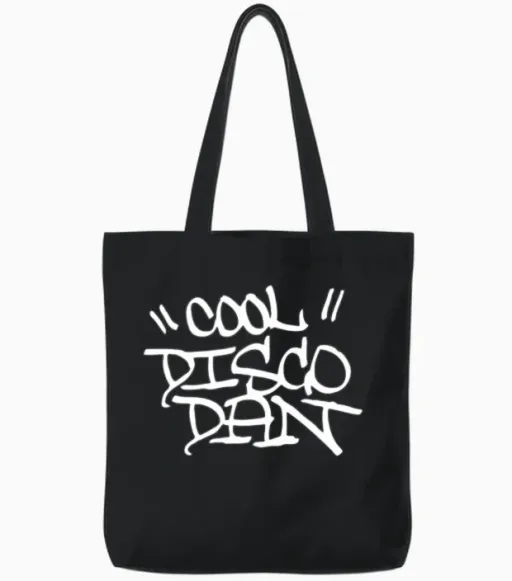 Cool Disco Dan Tote Bags in Black
