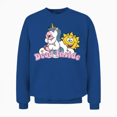 Dead Inside Kawaii Unisex Sweatshirt - Royal