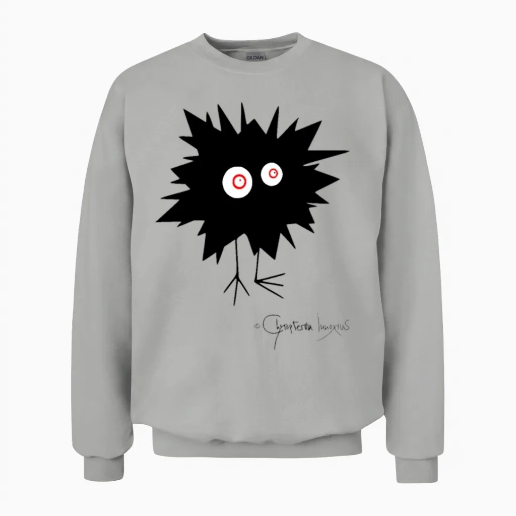 Woolly Beastie Flashed - Bestiolus Fulguratus Unisex Sweatshirt in Ash