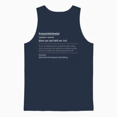 Kompaniefeldwebel Spieß Mutter Kompanie Gelbe Kordel Kpfw Unisex Tank Top - Navy