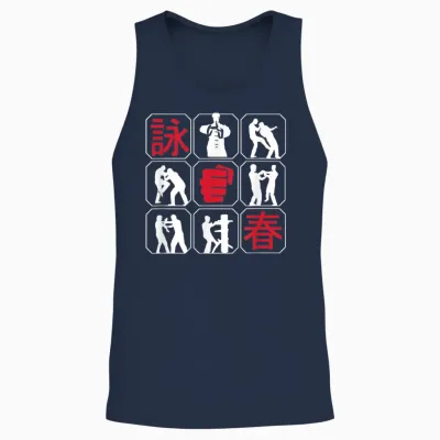 Wing Tsun Unisex Tank Top - Navy