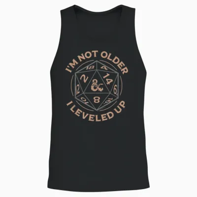 Dungeons & Dragons Birthday Level Up Unisex Tank Top - Black