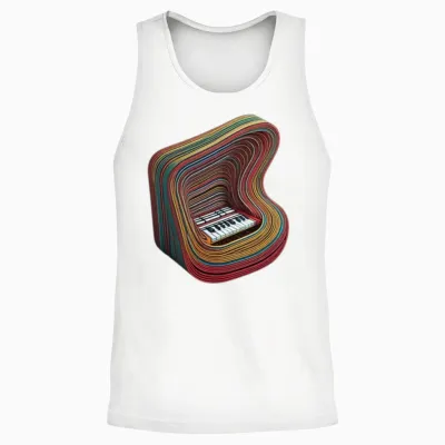 Instrument Music Unisex Tank Top - White
