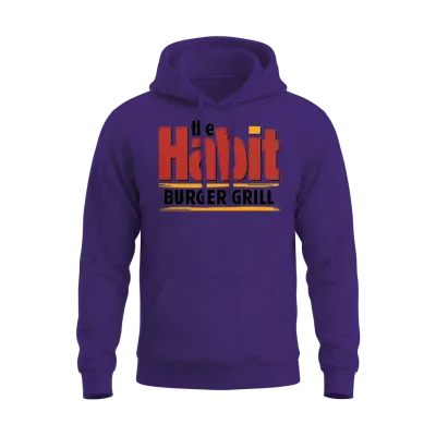 The Habit Burger Grill Unisex Hoodie - Purple