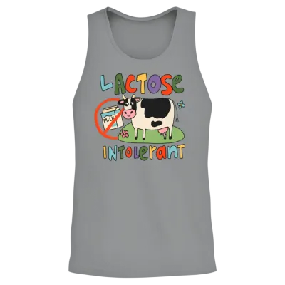 Lactose Intolerant Funny Sarcastic Meme Unisex Tank Top - Sport Grey