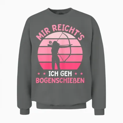 Damen Bogenschießen Schützenverein Bogensport Schützin Unisex Sweatshirt - Graphite Heather