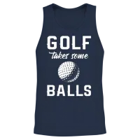 Funny Golfer Golf Unisex Tank Top - Navy – 2