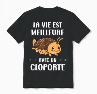 Humour Insect Life Is Better with a Woodlice Unisex T-Shirt - Black