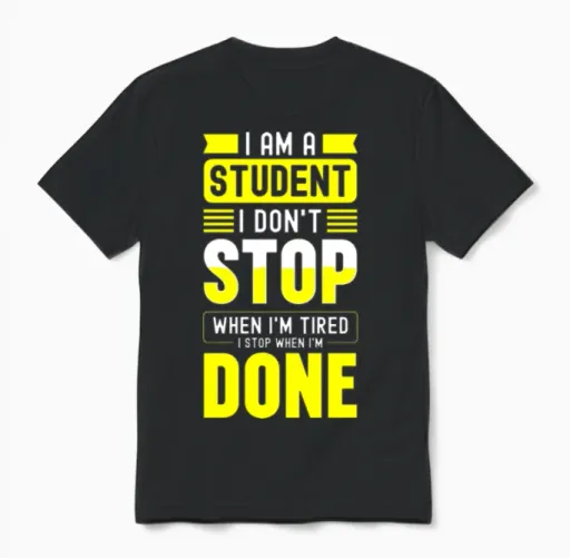 Student Learning Nerd Business Administration Unisex T-Shirt in Black