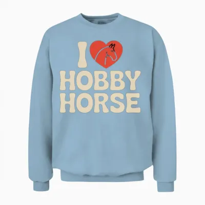 I Love Hobby Horsing Hobby Horse Unisex Sweatshirt - Light Blue