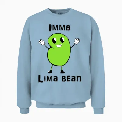 Imma Lima Bean Unisex Sweatshirt - Light Blue