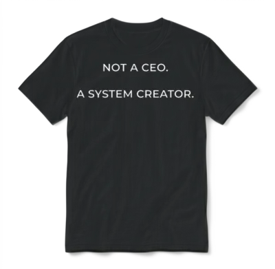 Not_a_ceo_a_system_creator_white Unisex T-Shirt - Black