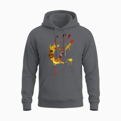 Spain Flag Art Unisex Hoodie - Charcoal