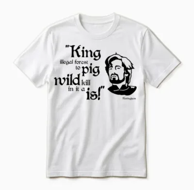 Sheriff of Rottingham – Robin Hood Men in Tights Unisex T-Shirt - White