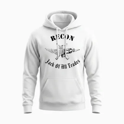 Recon Jack of All Trades Unisex Hoodie - White
