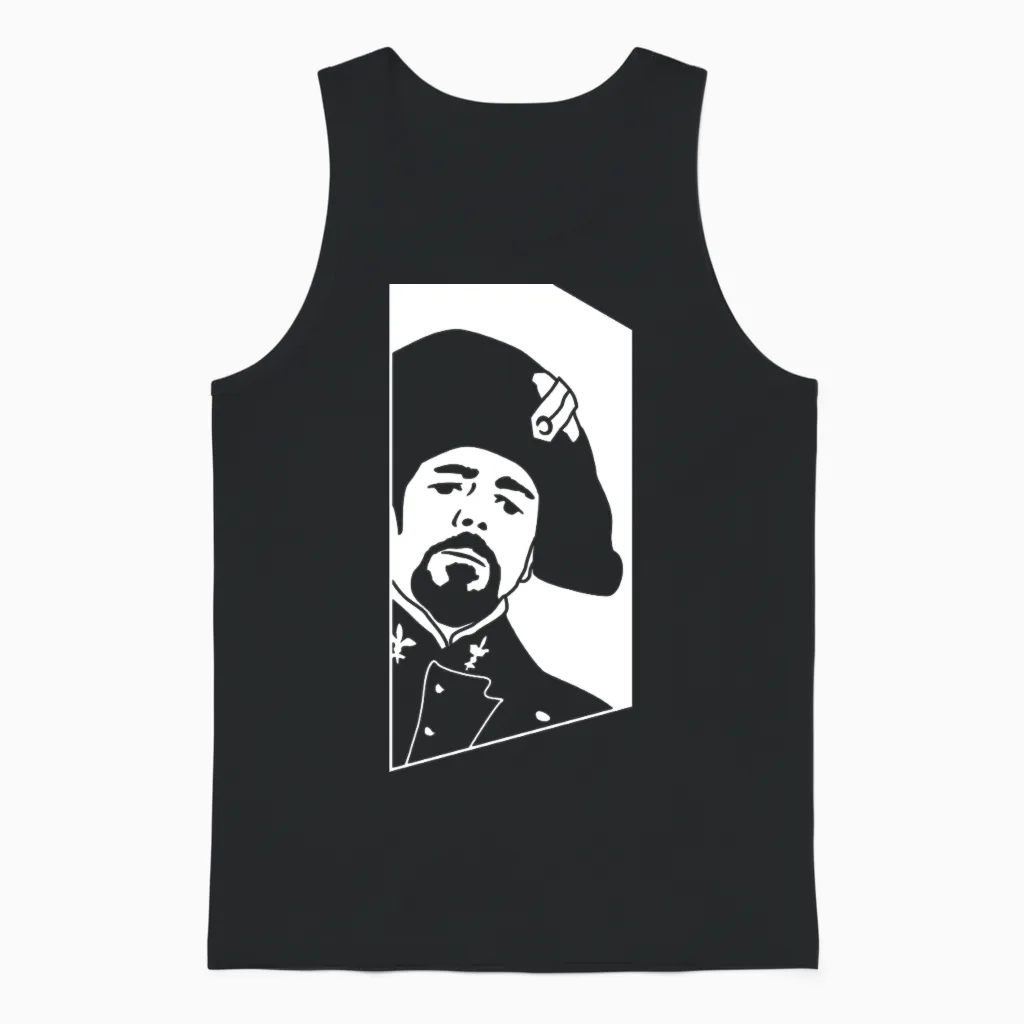 Javert Les Mis Fandom Meme Design Unisex Tank Top in Black