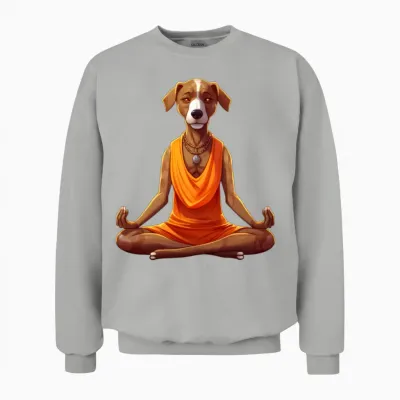 Dog Yoga / Yogi Dog Unisex Sweatshirt - Ash