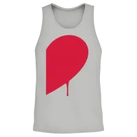Half Heart Man Unisex Tank Top - Ash – 2