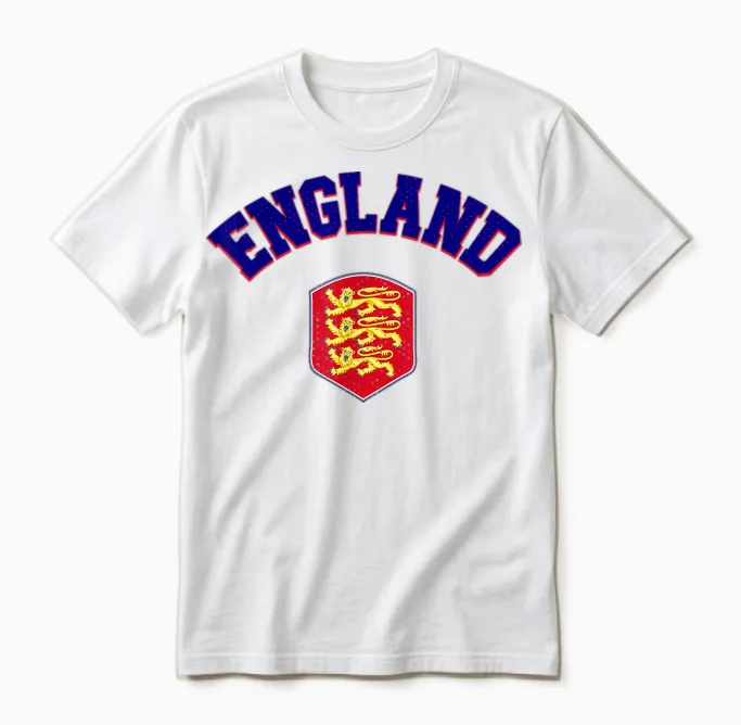 England Pride Flag Shirt British Men Women England White Unisex T-Shirt in White