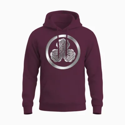 Shima Clan Kamon Unisex Hoodie - Maroon
