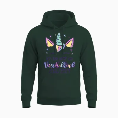 Kinder Einhorn Ich Bin Jetzt Ein Vorschulkind 2026 2027 Unisex Hoodie - Forest
