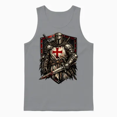Chevalier Templier Chrétien Guerrier De Dieu Croisé Unisex Tank Top - Sport Grey