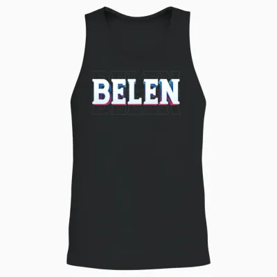 Retro - Belen Unisex Tank Top - Black