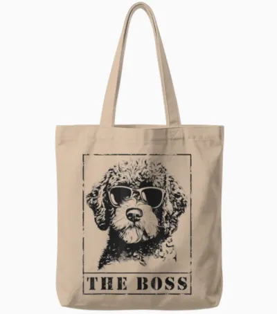 Der Lustige Lagotto Romagnolo Boss Mama Papa Hundeliebhaber Tote Bags - Natural