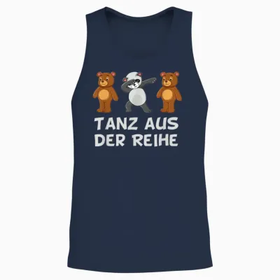Be Different Mut Panda Verrückt Tanzen Tanz Aus Der Reihe Unisex Tank Top - Navy