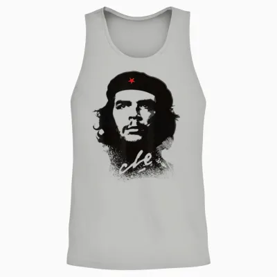 Che Guevara Revolution Rebel Cuba T-Shirt, Grey, S Unisex Tank Top - Ash