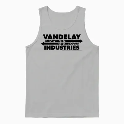 Seinfeld Vandelay Industries Logo Funny 90's Tv Show Unisex Tank Top - Ash