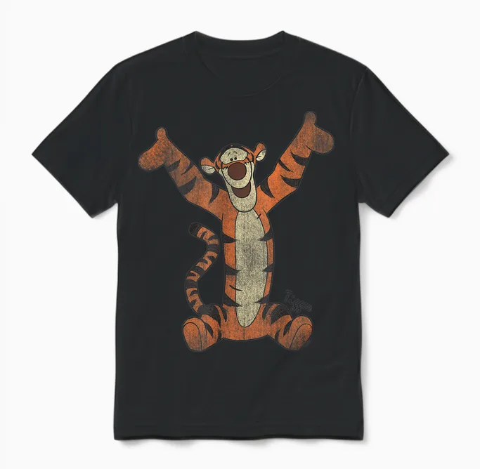 Winnie the Pooh Tigger Classic Unisex T-Shirt in Black