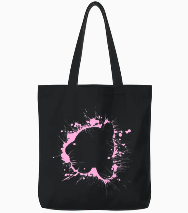 Kirby Splash Tote Bags in Black