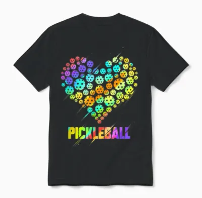 Funny Pickleball Unisex T-Shirt - Black