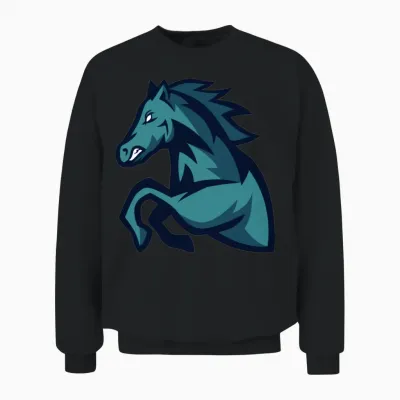 Horse Unisex Sweatshirt - Black
