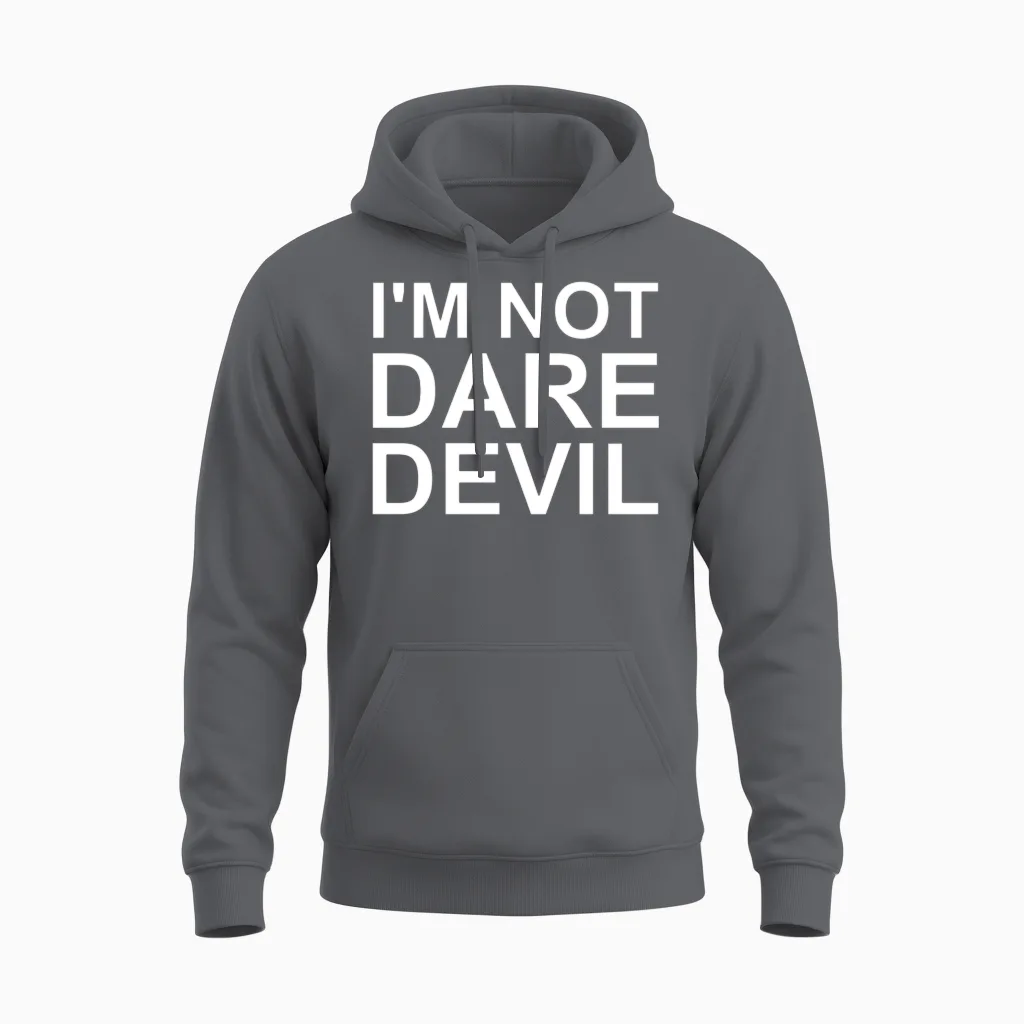 I'm Not Daredevil Unisex Hoodie in Charcoal