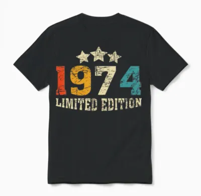 Limited Edition 1974 Unisex T-Shirt - Black