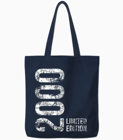 26. Geburtstag Mann Frau 26 Jahre 2000 Geburtstags Tote Bags - Navy