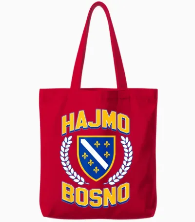 Hajmo Bosno Bosnische Flagge Bosnien Bih Bosna I Herzegovina Tote Bags - Red