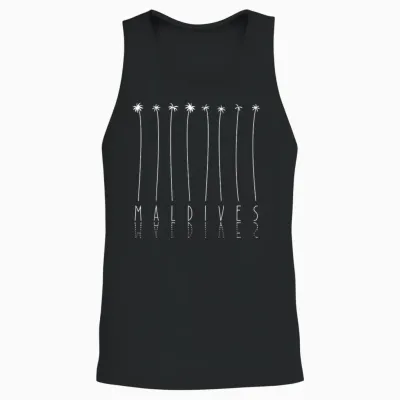 Palmenurlaub Auf Den Malediven Unisex Tank Top - Black