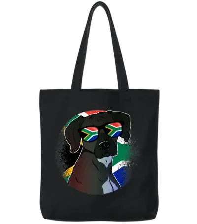 South Africa Tote Bags - Black