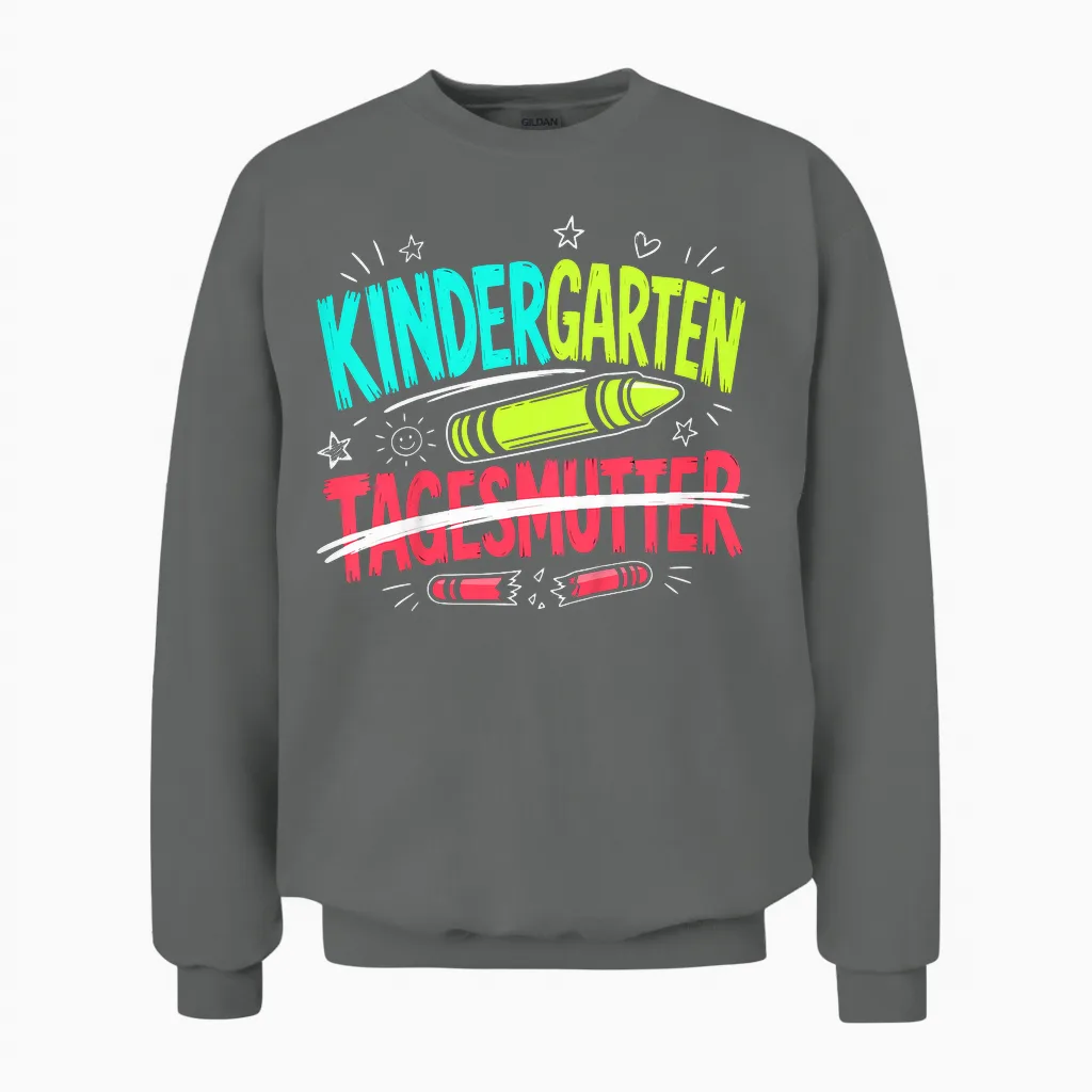 Hallo Kindergarten Tschüss Tagesmutter Kindergartenkind Unisex Sweatshirt in Graphite Heather