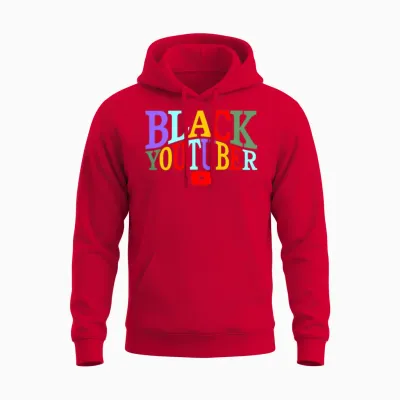 Black Youtuber Unisex Hoodie - Red