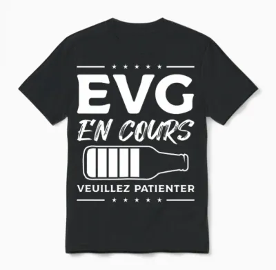 Evg En Cours Veuillez Patienter T-Shirt Haut De Gamme Unisex T-Shirt - Black