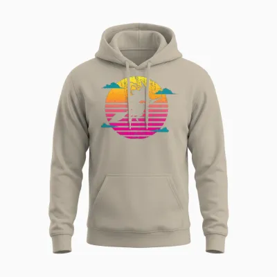 Retro Halloween Witch Unisex Hoodie - Sand