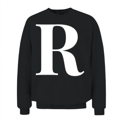 The Letter R Unisex Sweatshirt - Black