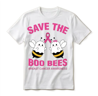 Mom Save the Boobees Funny Halloween Unisex T-Shirt - White