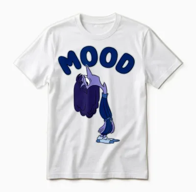 Disney Pixar Inside Out 2 Mood Ennui Bored Retro Shot Unisex T-Shirt - White