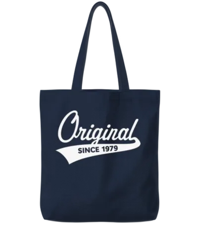 Original Since 1979 (year of Birth, Birthday / W) Tote Bags - Navy